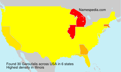 Surname Garoufalis in USA