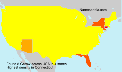 Surname Garow in USA