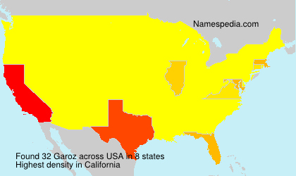 Surname Garoz in USA