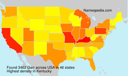 Surname Garr in USA