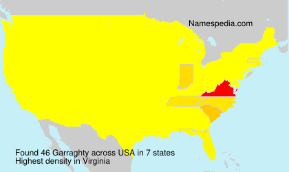 Surname Garraghty in USA