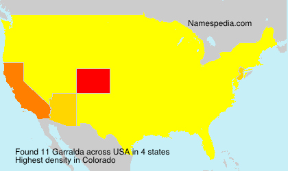 Surname Garralda in USA