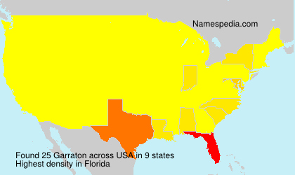 Surname Garraton in USA