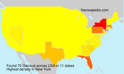 Surname Garraud in USA