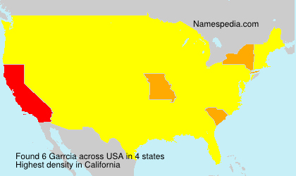 Surname Garrcia in USA