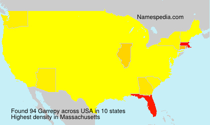 Surname Garrepy in USA