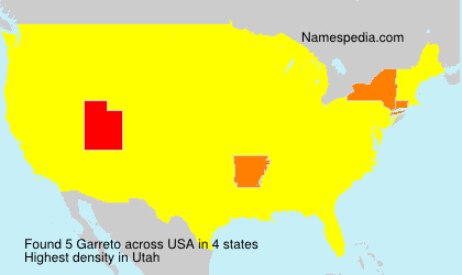 Surname Garreto in USA