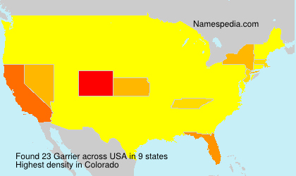Surname Garrier in USA