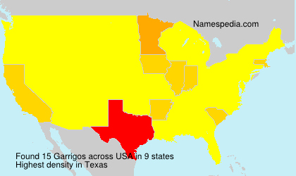Surname Garrigos in USA