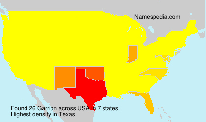 Surname Garrion in USA