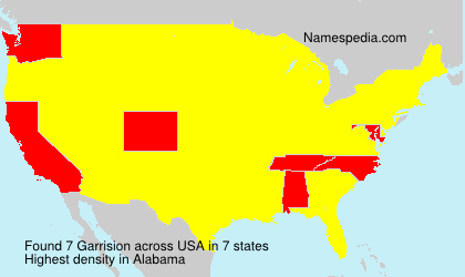 Surname Garrision in USA