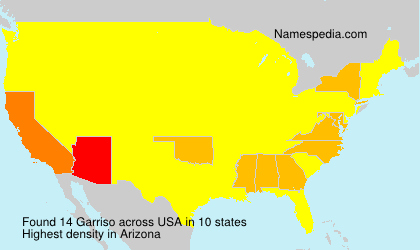 Surname Garriso in USA