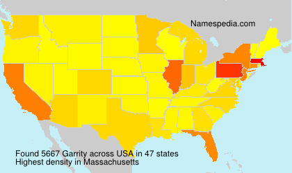 Surname Garrity in USA