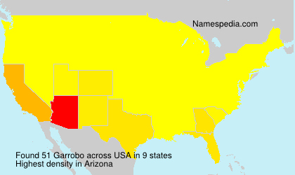Surname Garrobo in USA