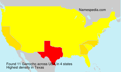 Surname Garrocho in USA