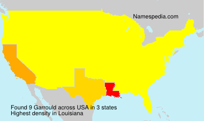 Surname Garrould in USA