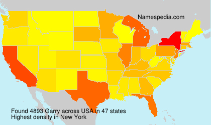 Surname Garry in USA