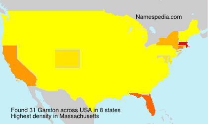 Surname Garston in USA