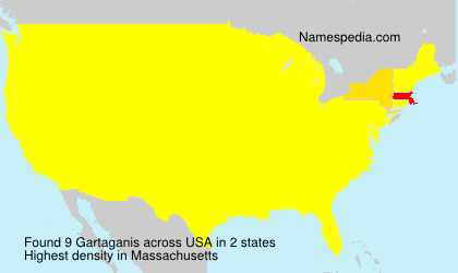 Surname Gartaganis in USA