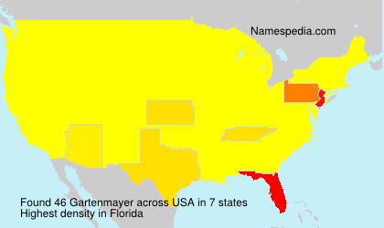 Surname Gartenmayer in USA