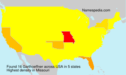 Surname Garthoeffner in USA