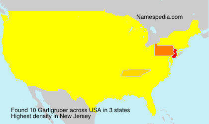 Surname Gartlgruber in USA