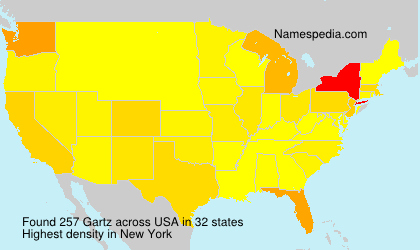 Surname Gartz in USA