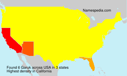 Surname Garuk in USA