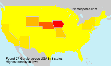 Surname Garule in USA