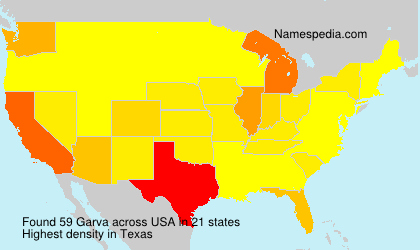 Surname Garva in USA