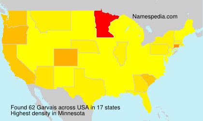 Surname Garvais in USA