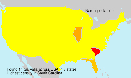 Surname Garvalia in USA