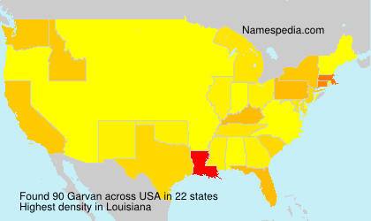 Surname Garvan in USA