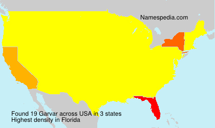 Surname Garvar in USA