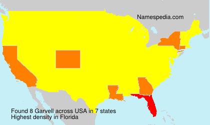 Surname Garvell in USA