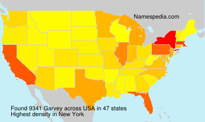 Surname Garvey in USA