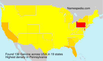 Surname Garvine in USA