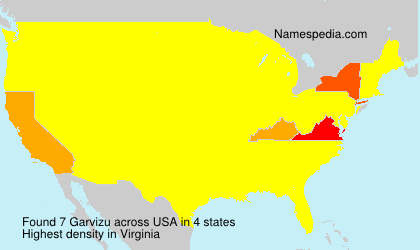 Surname Garvizu in USA