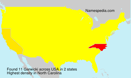 Surname Garwicki in USA