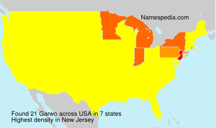 Surname Garwo in USA