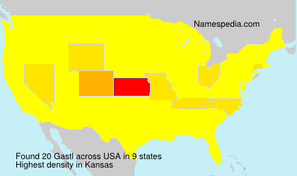 Surname Gastl in USA