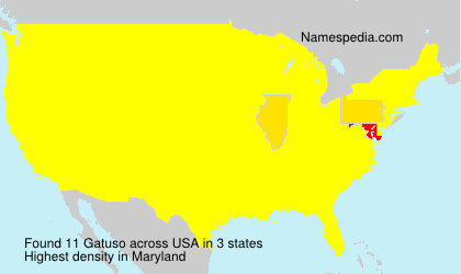 Surname Gatuso in USA