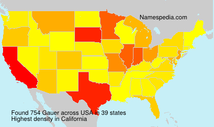 Surname Gauer in USA