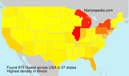 Surname Gawel in USA