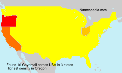 Surname Gayomali in USA