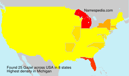 Surname Gazel in USA