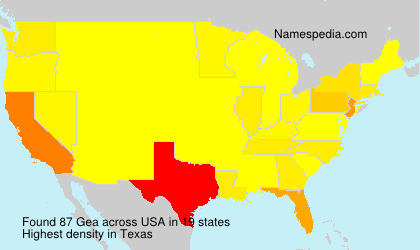Surname Gea in USA