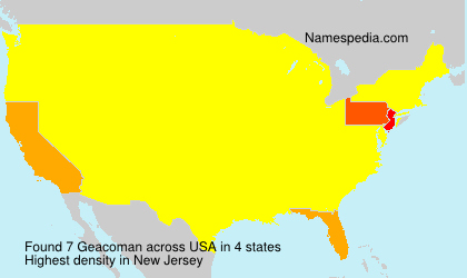 Surname Geacoman in USA