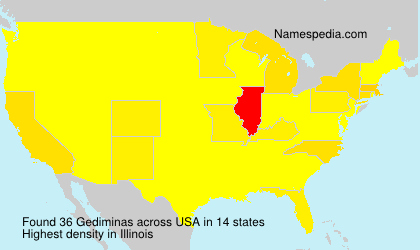 Surname Gediminas in USA