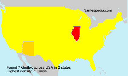 Surname Gedlek in USA